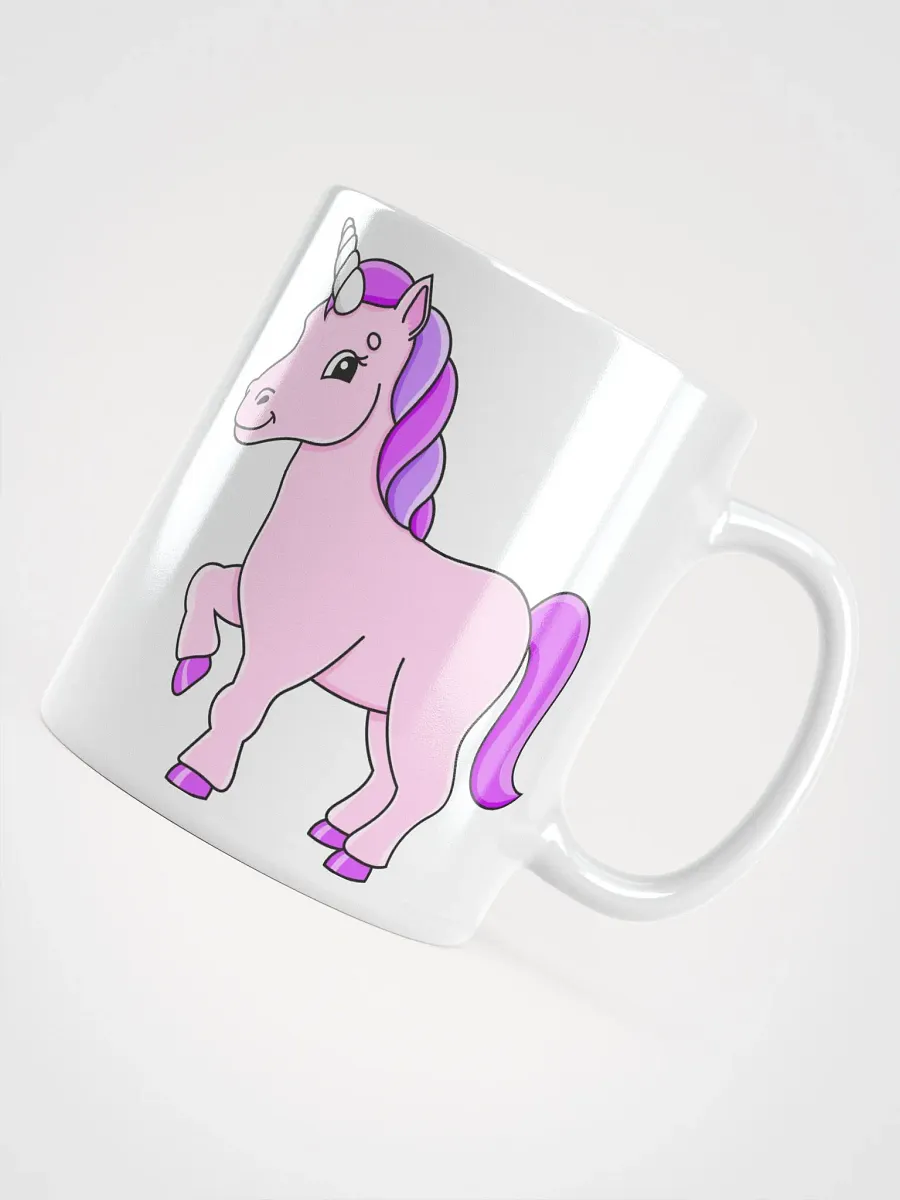 White Glossy Mug Horse product image (4)