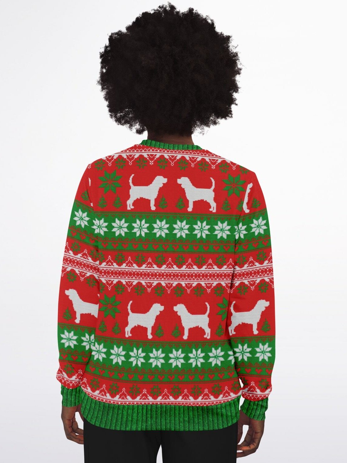 Beagle Bells Christmas Sweater | Funny Dog Holiday Sweatshirt | Beagle Mom Ugly Christmas Sweater | Pet Lover Gift product image (6)