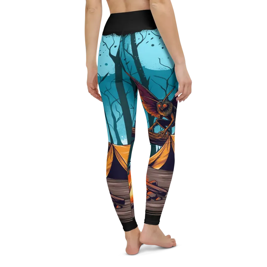 Eerie MothMan Forest Yoga Leggings product image (8)
