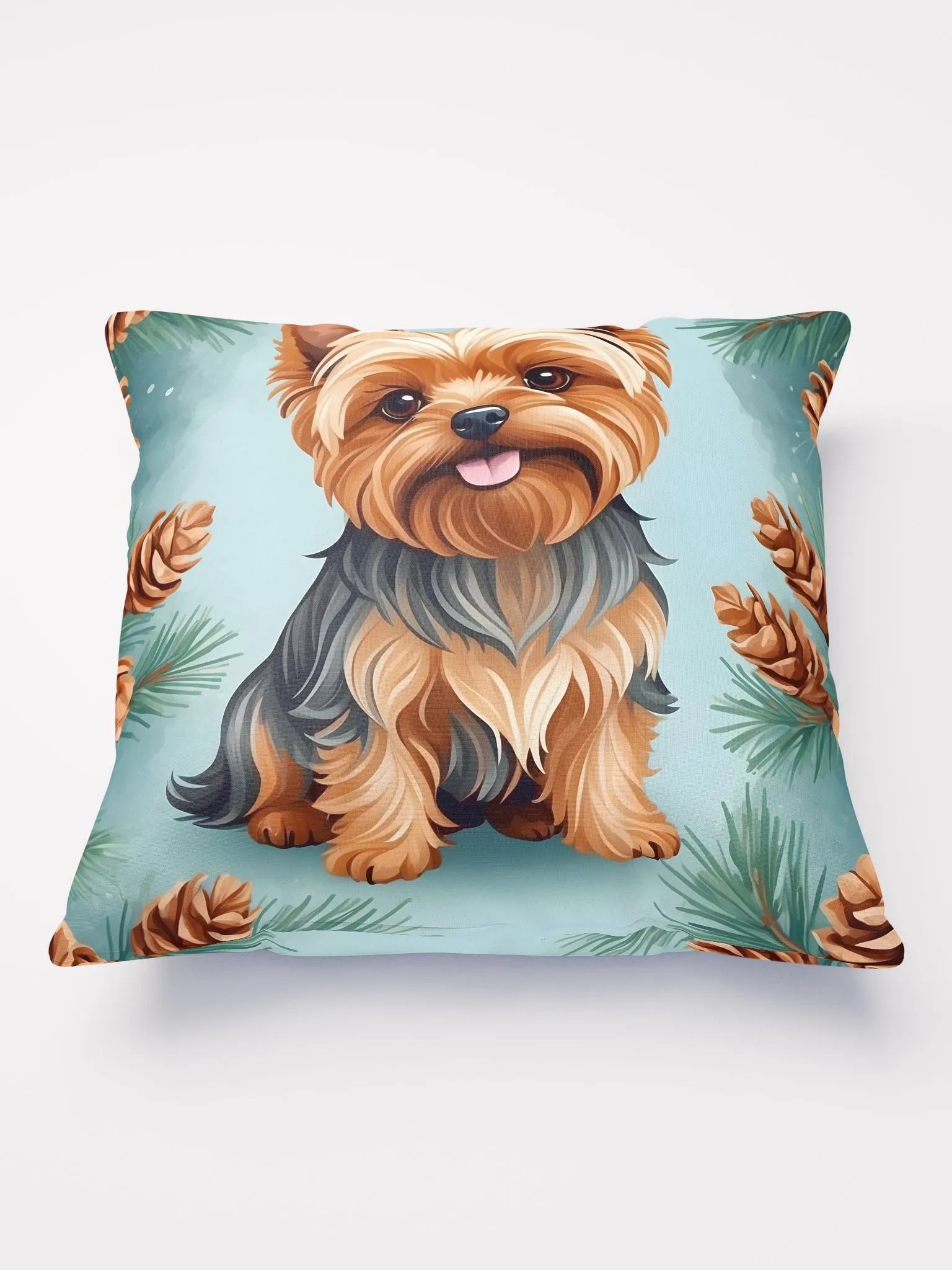 A Festive Pup Amidst Pine Cones product image (1)
