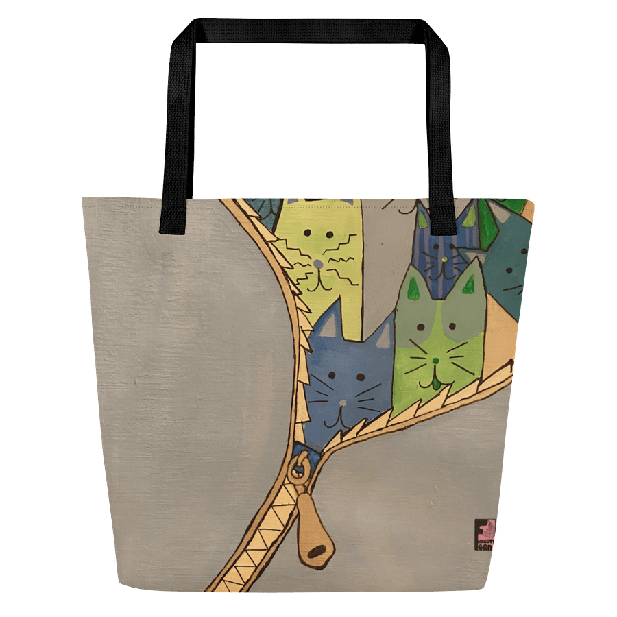 "Unleash The Cats" Tote (Grey) product image (3)