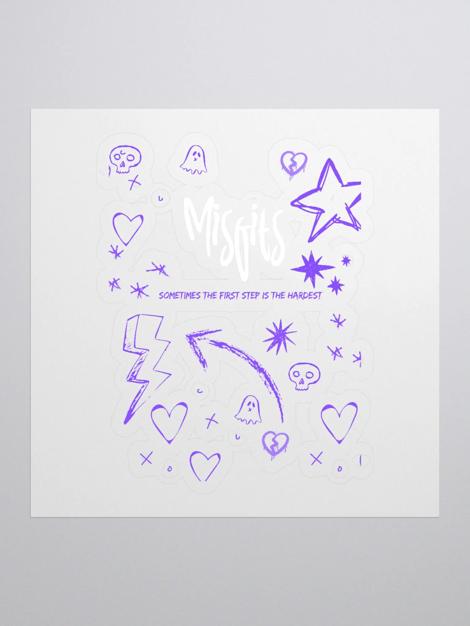 Misfits - Graphich Transparent Sticker product image (1)