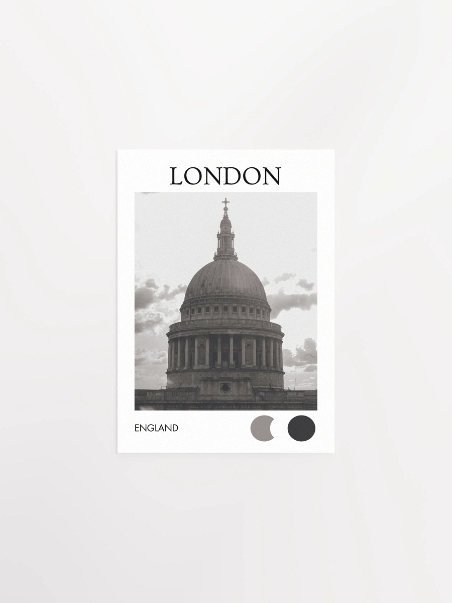 St. Paul's Dome - Black & White City Print product image (3)