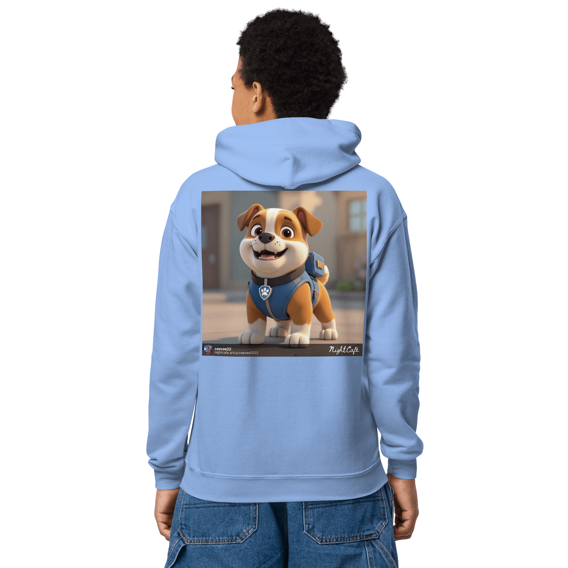 Happy Pup Youth Hoodie product image (4)