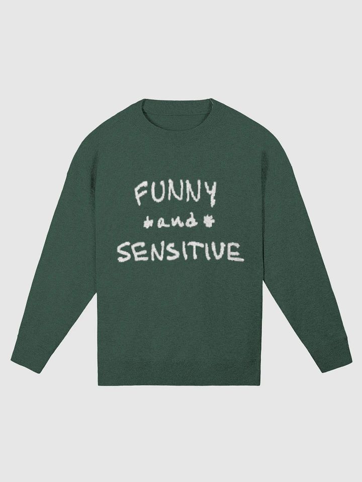 FUNNY *and* SENSITIVE (pine) knitwear crewneck product image (5)