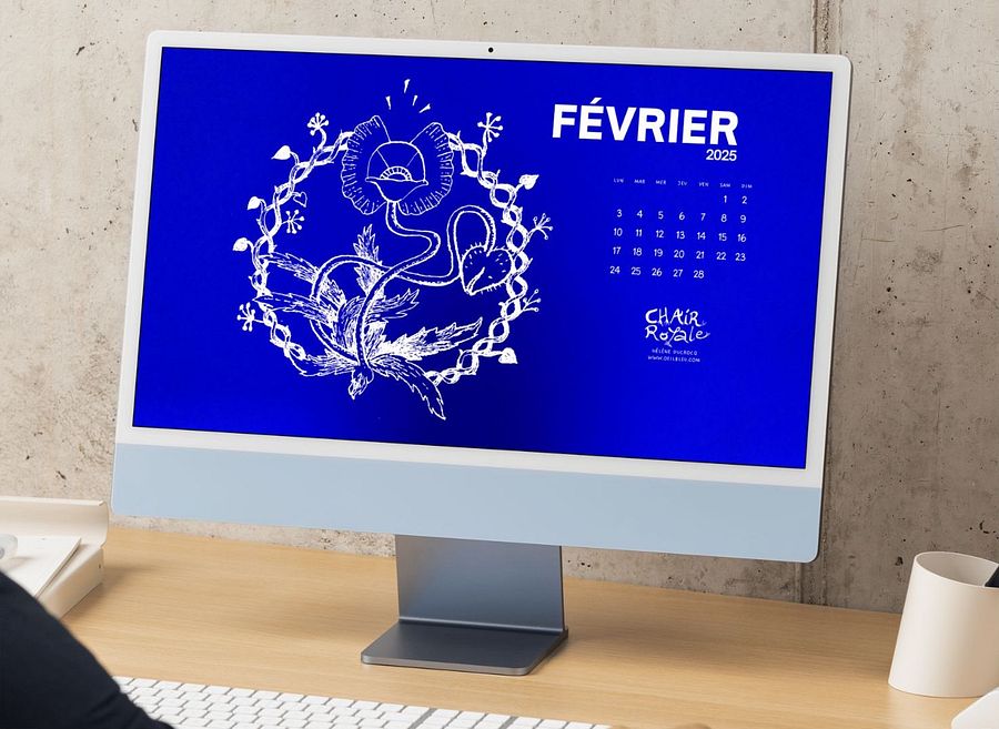 Calendrier 2025 - fonds d'écrans Chair Royale product image (1)