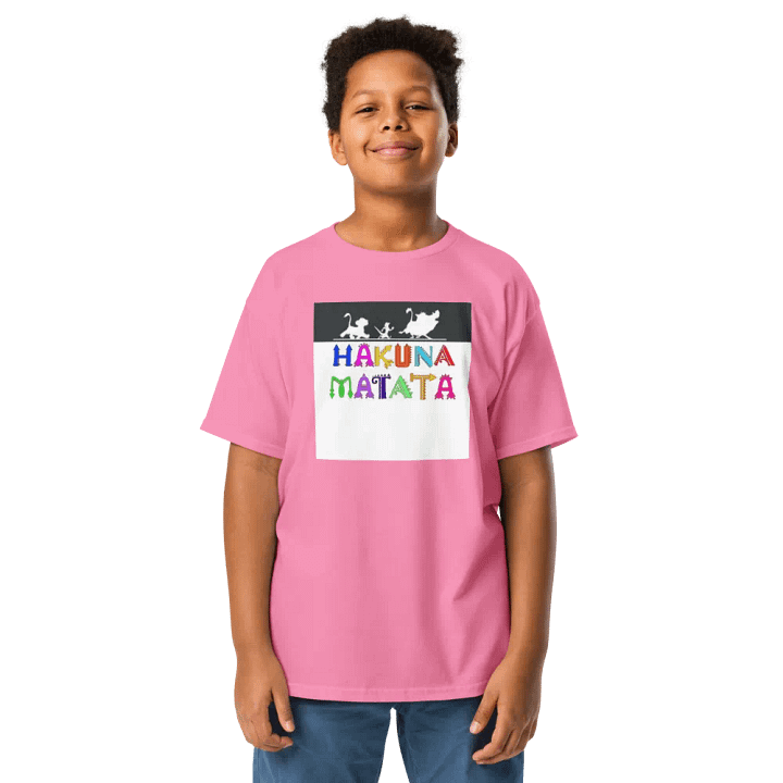 Hakuna Matata Shirt Kids Colorful Text product image (1)