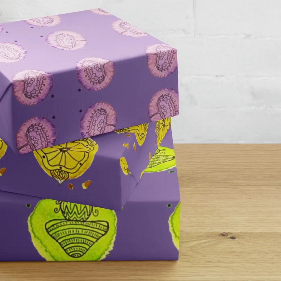 Flower Polka Dots Wrapping: Set of 3 Sheets product image (10)