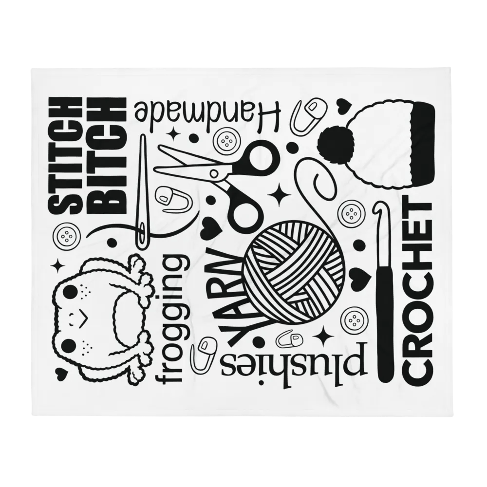 Crochet Doodle Throw Blanket product image (2)