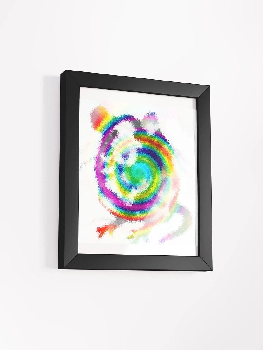 Arty spray rat framed print product image (2)