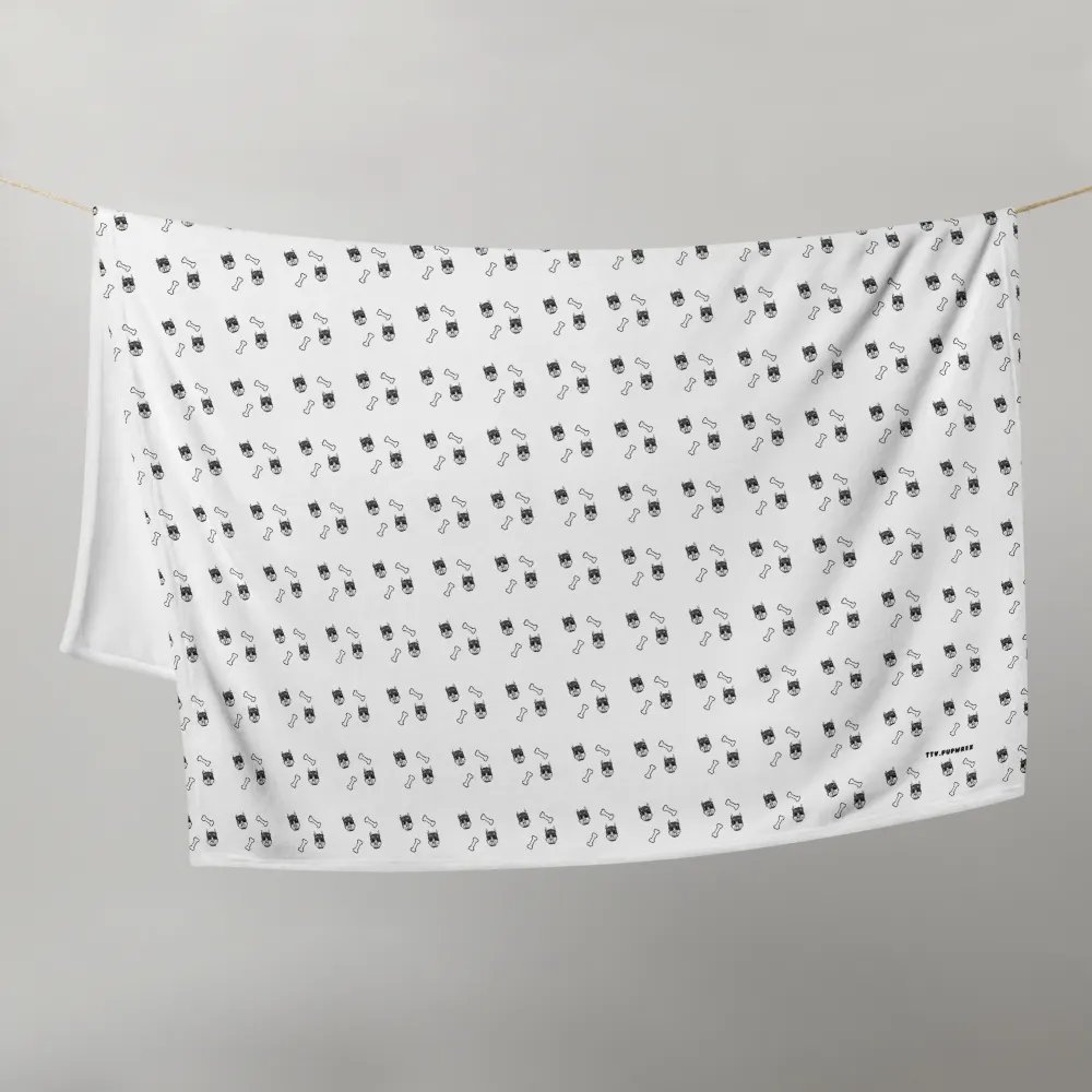 Rubberhose Pup & Bone - Throw Blanket product image (9)