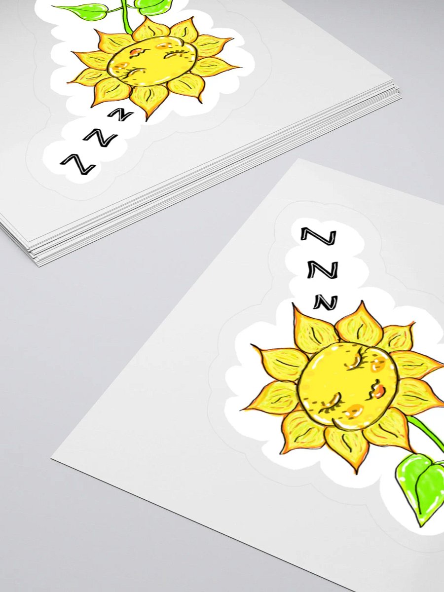Sleepy Sunflower Stickers product image (13)