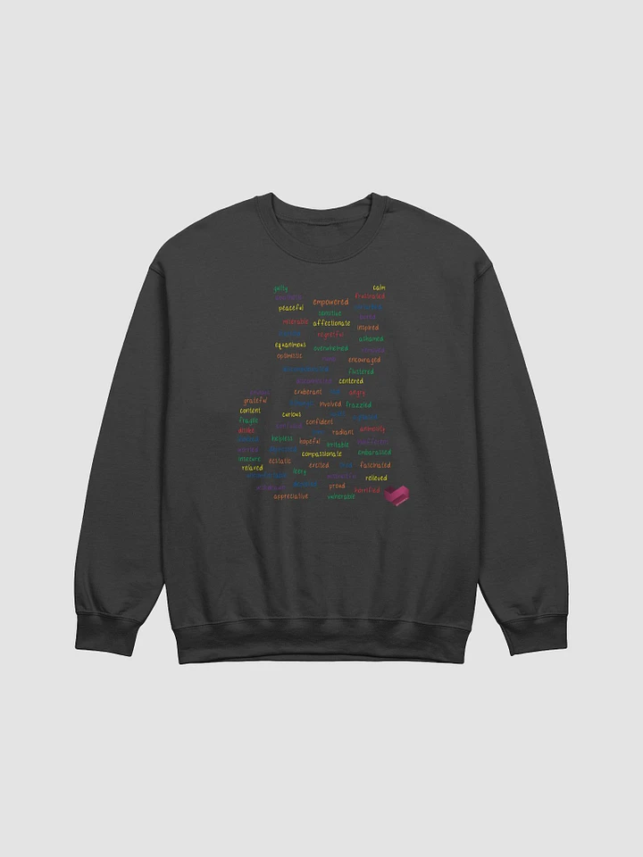 Feeling Words Cat Sweatshirt (G) product image (1)