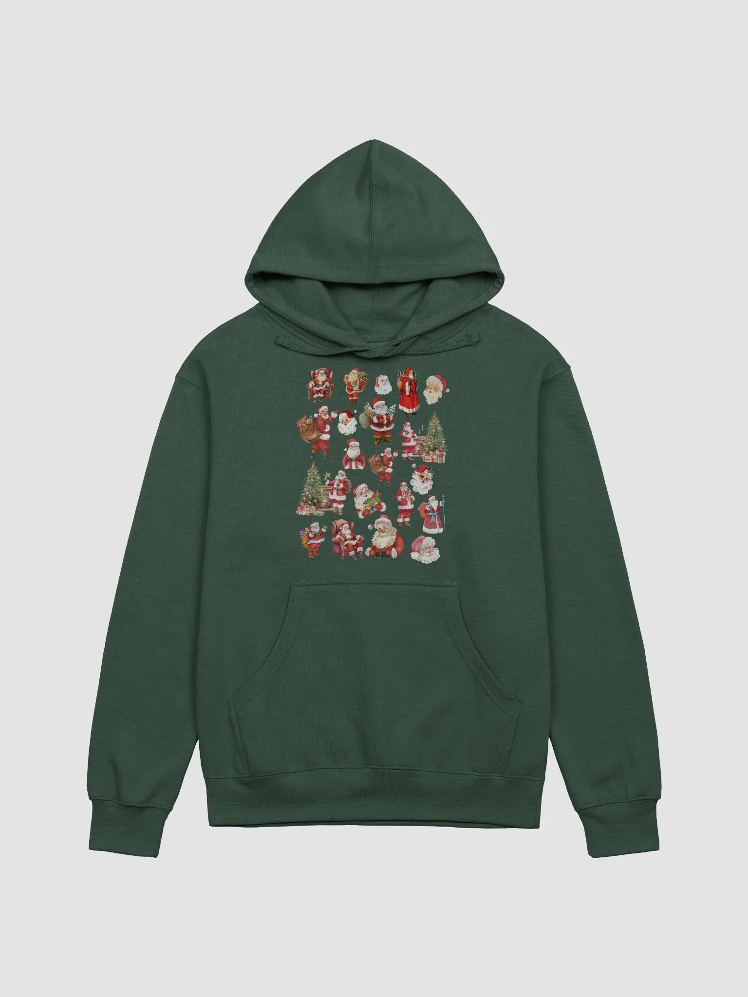 Santa Collage Adult Hoodie product image (2)