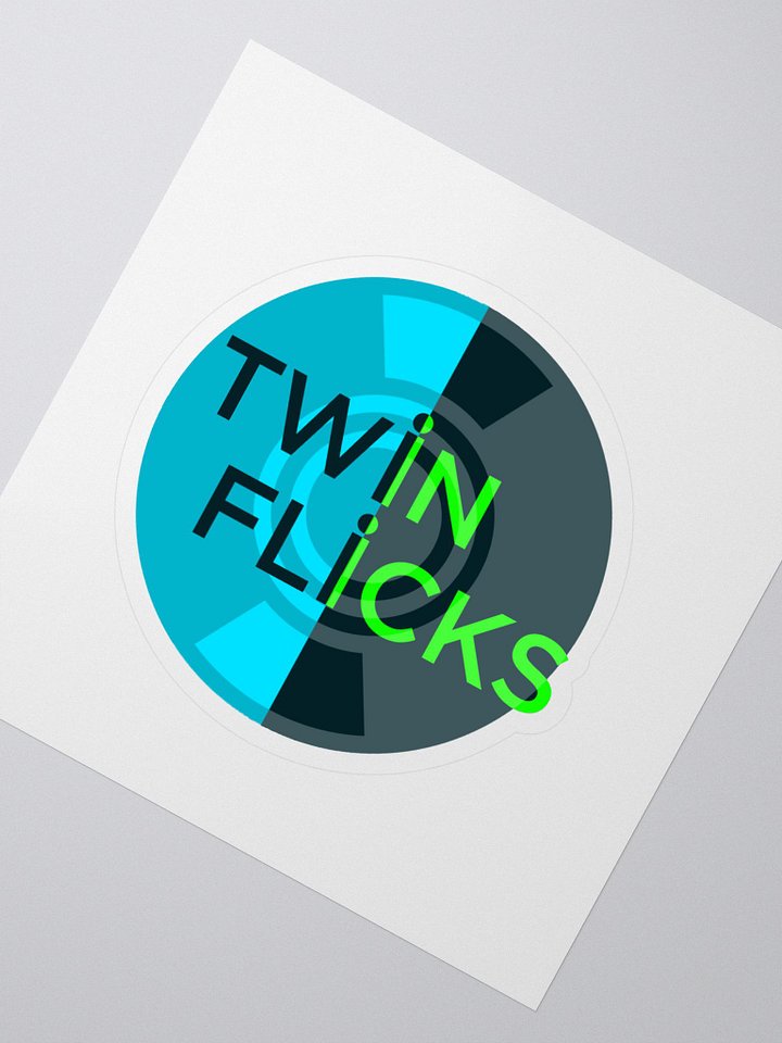 Twin Flicks Logo Kiss-Cut Stickers product image (2)