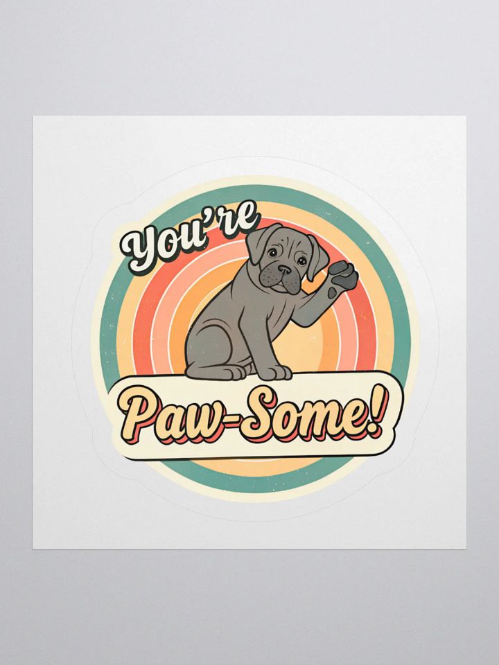 Pawsitively Groovy Dog Sticker product image (2)