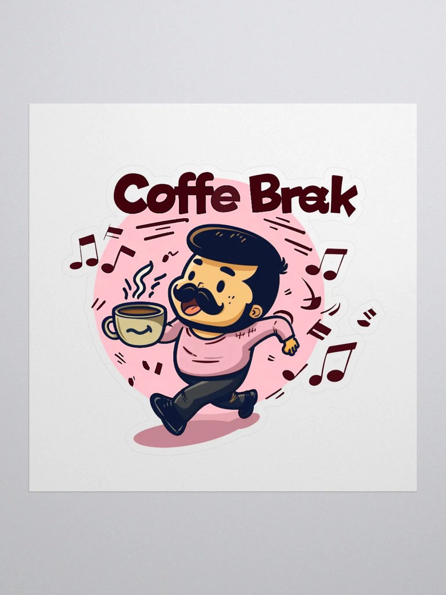 Coffee Break Pink Sticker product image (4)