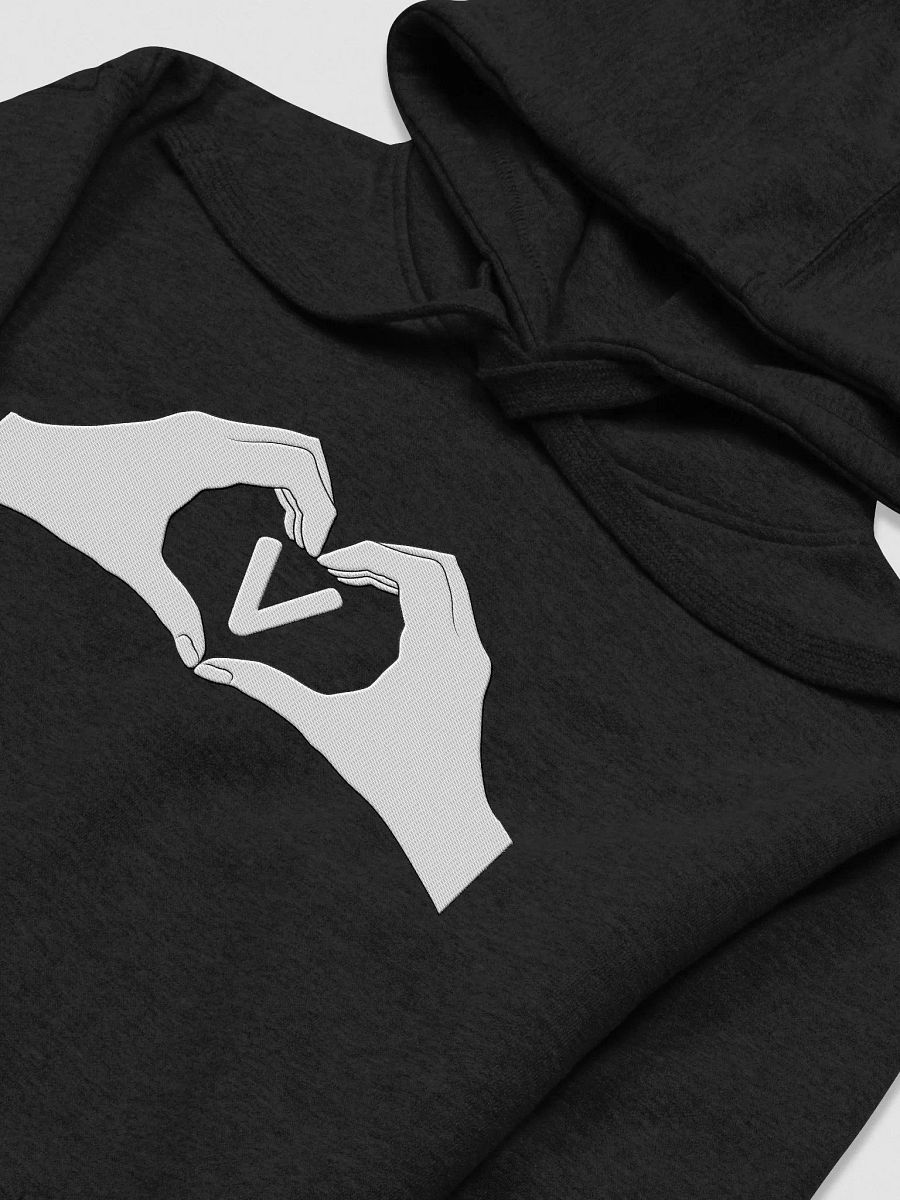 Heartfelt Love "V" Embroidered Unisex Premium Hoodie product image (3)