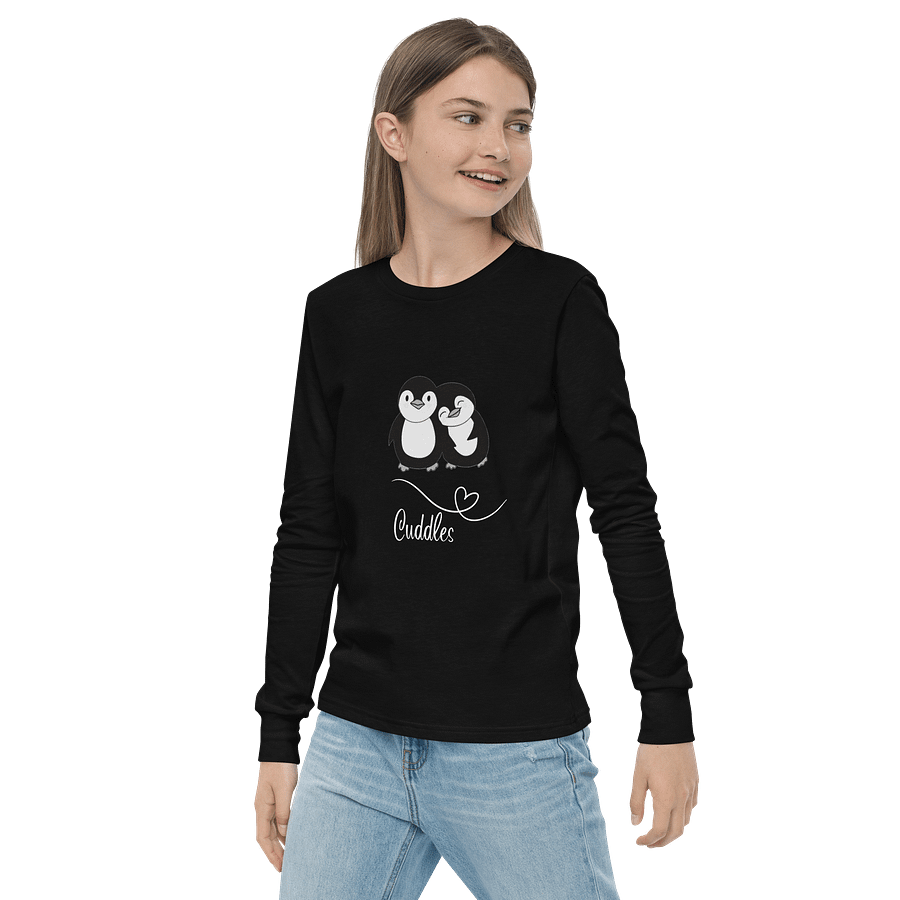 Cuddles Penguin Youth Long Sleeve Tee product image (3)