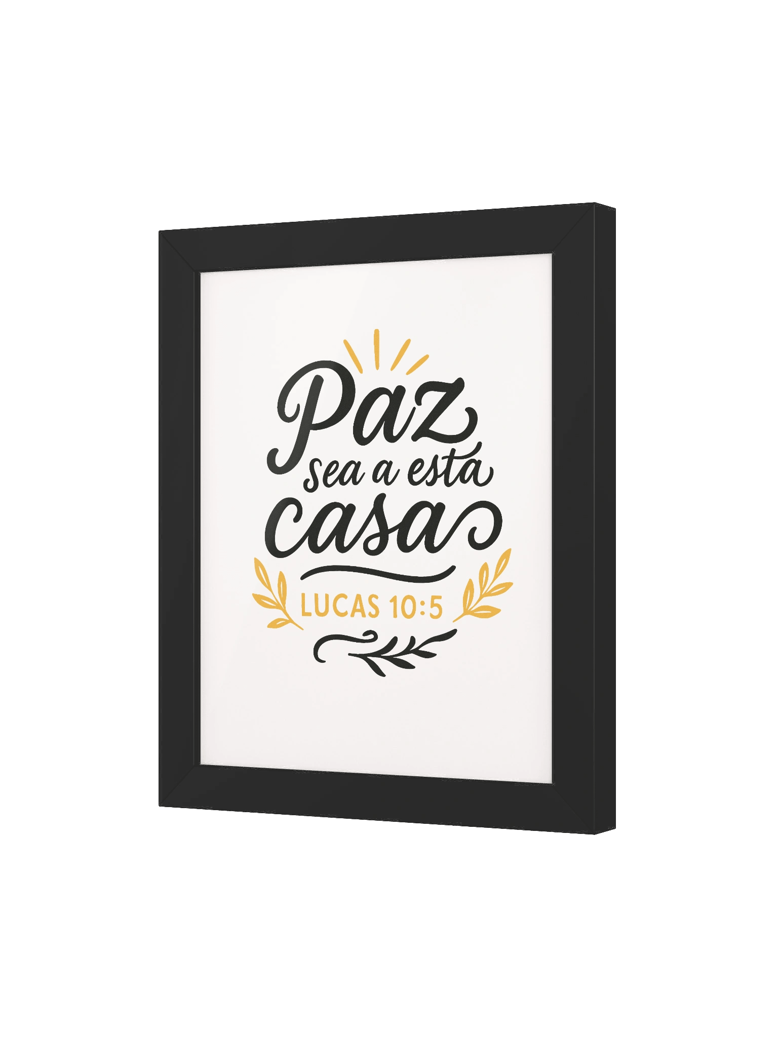 Framed Christian Poster (Spanish) – Luke 10:5 product image (16)