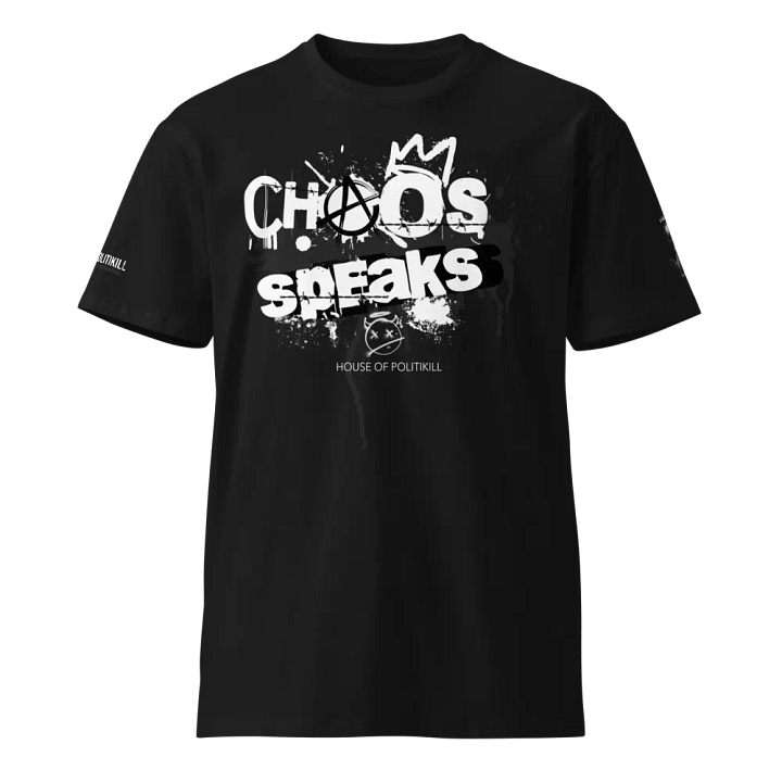 Chaos Speaks Graffiti Tshirt - Unisex AS Colour Premium Tshirt - Rebellious Statement Shirt product image (1)
