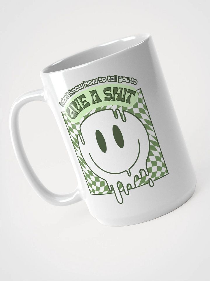 GIVE A SH*T white glossy mug product image (1)