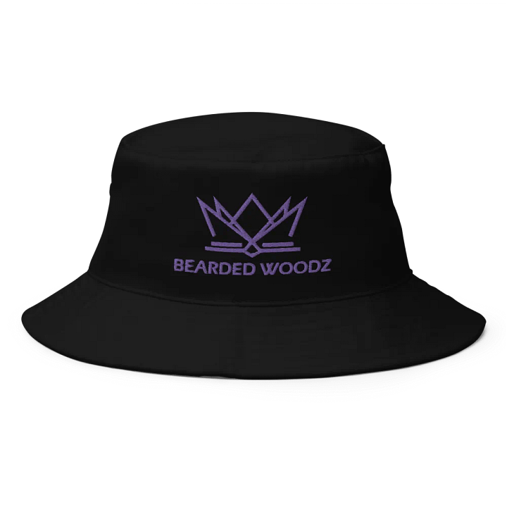 Bearded Woodz Bucket Hat (Purple Embroidery) product image (1)