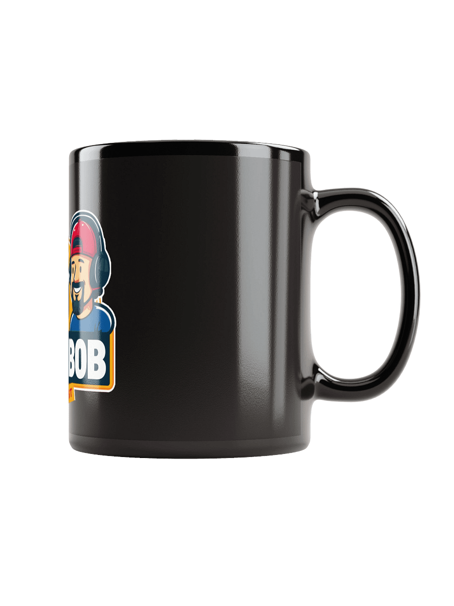 Buk N Bob Podcast Logo Black Glossy Mug product image (1)