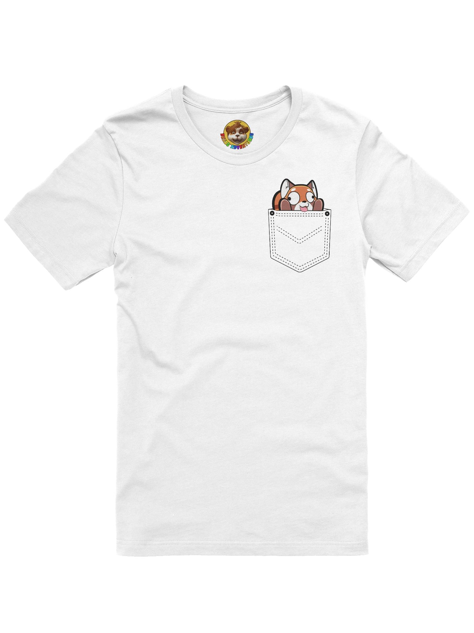 Pocket Crazy Panda T-Shirt product image (2)