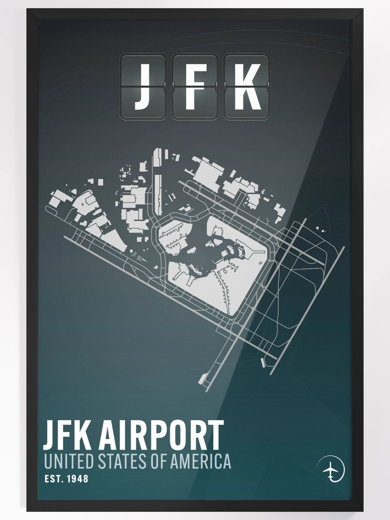 New York JFK Poster (Framed) product image (4)