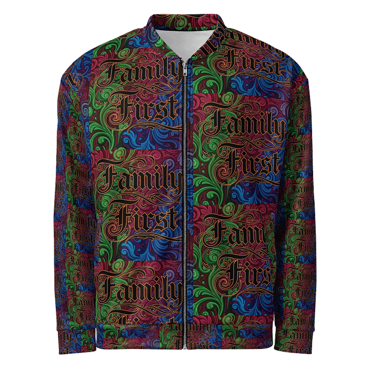 FRESH Unisex Da Culture, Experience Love! Family First Zipper Jacket,All-Over Print Bomber Jacket by D.C.E.L. Chilly Palmer product image (1)