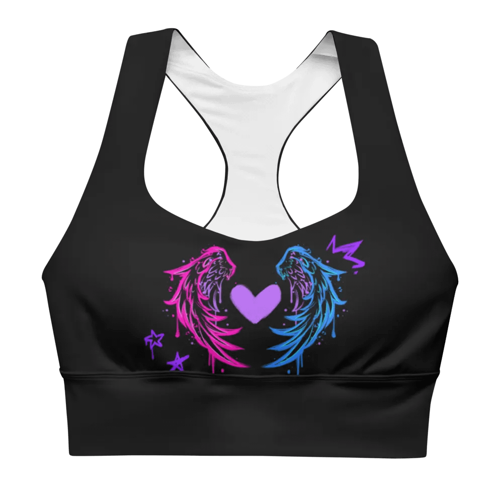 RISE Collection: Subtle Bisexual Pride Phoenix Mild Compression Sports Bra product image (4)