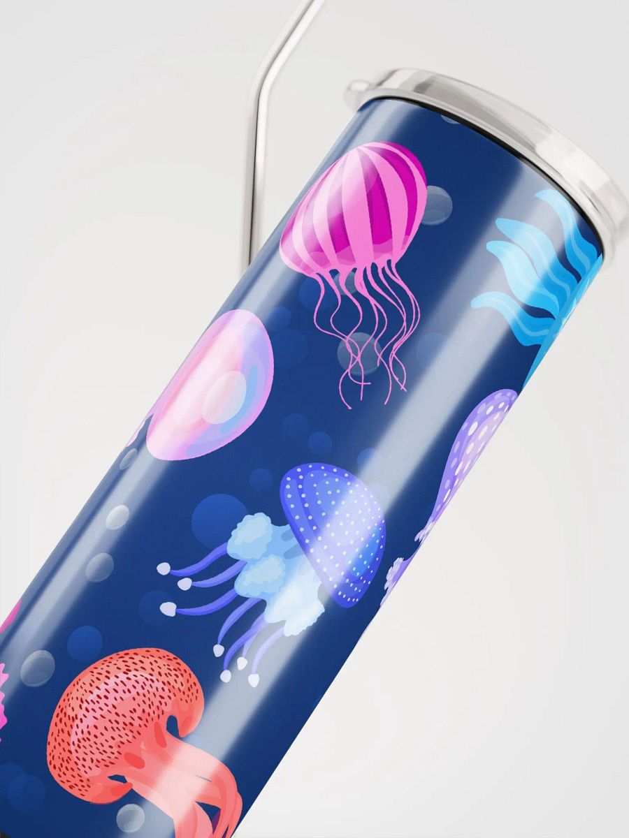 Dive into Refreshment: Jellyfish Tumbler - Eco-Friendly Stainless Steel with Straw product image (5)