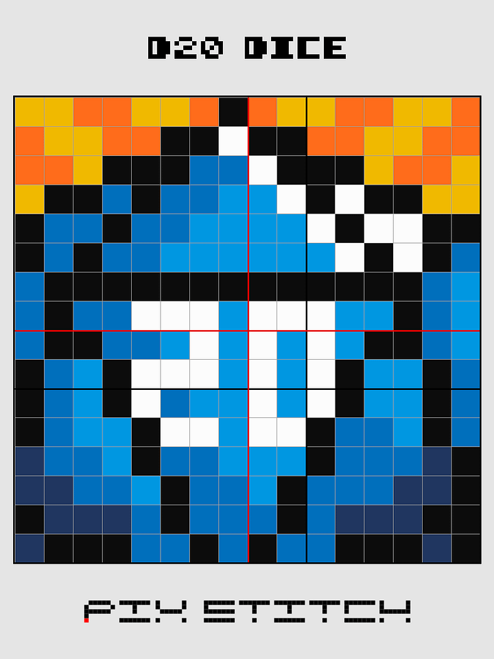 D20 Dice Pixel Art product image (2)