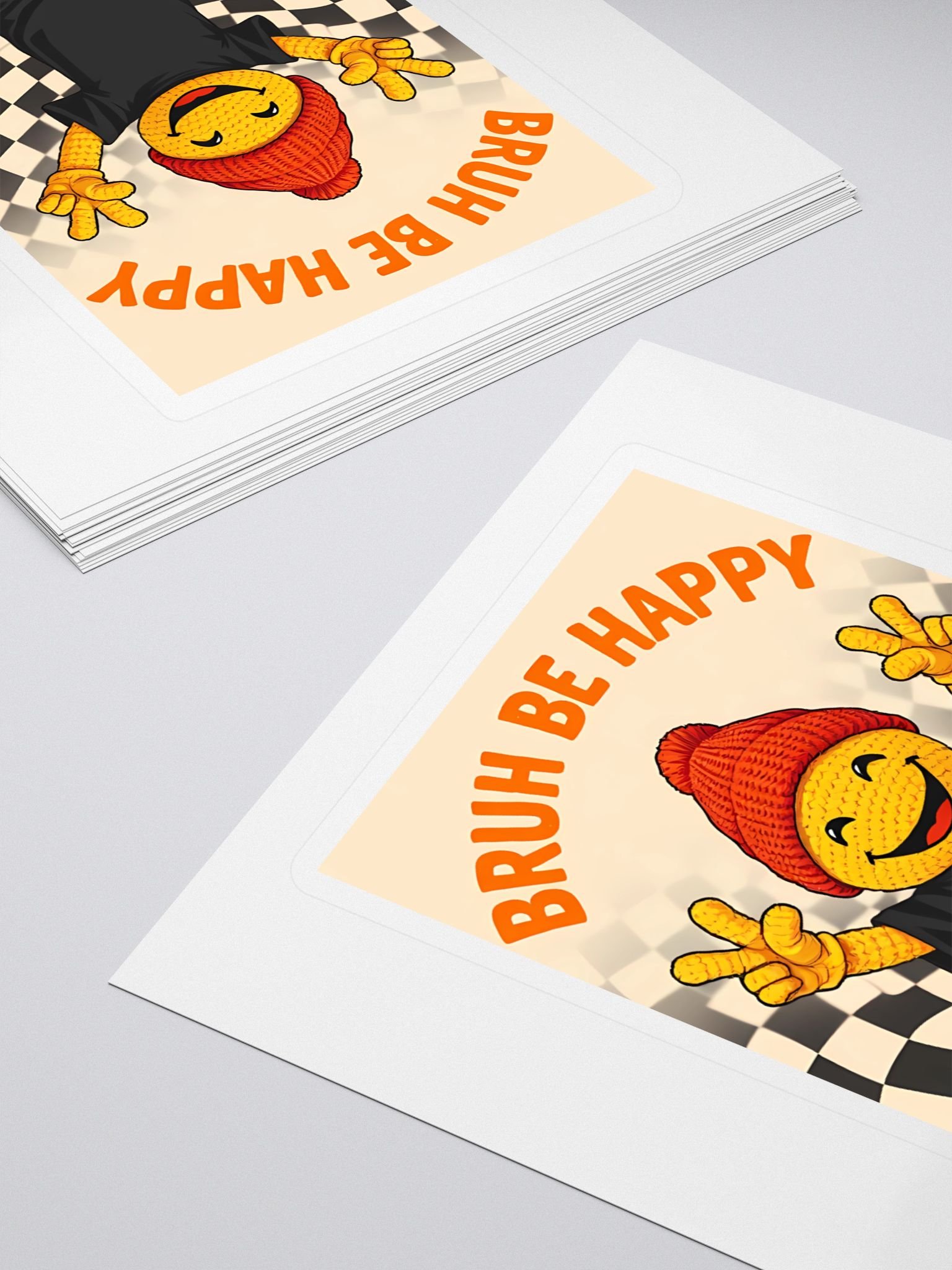 BRUH BE HAPPY Peace Sign Stickers product image (4)