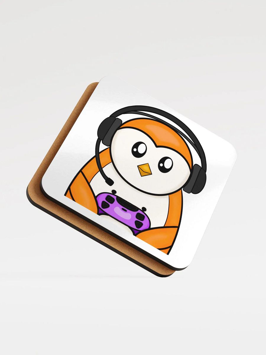 Gamer Penguin Coaster - Orange product image (5)