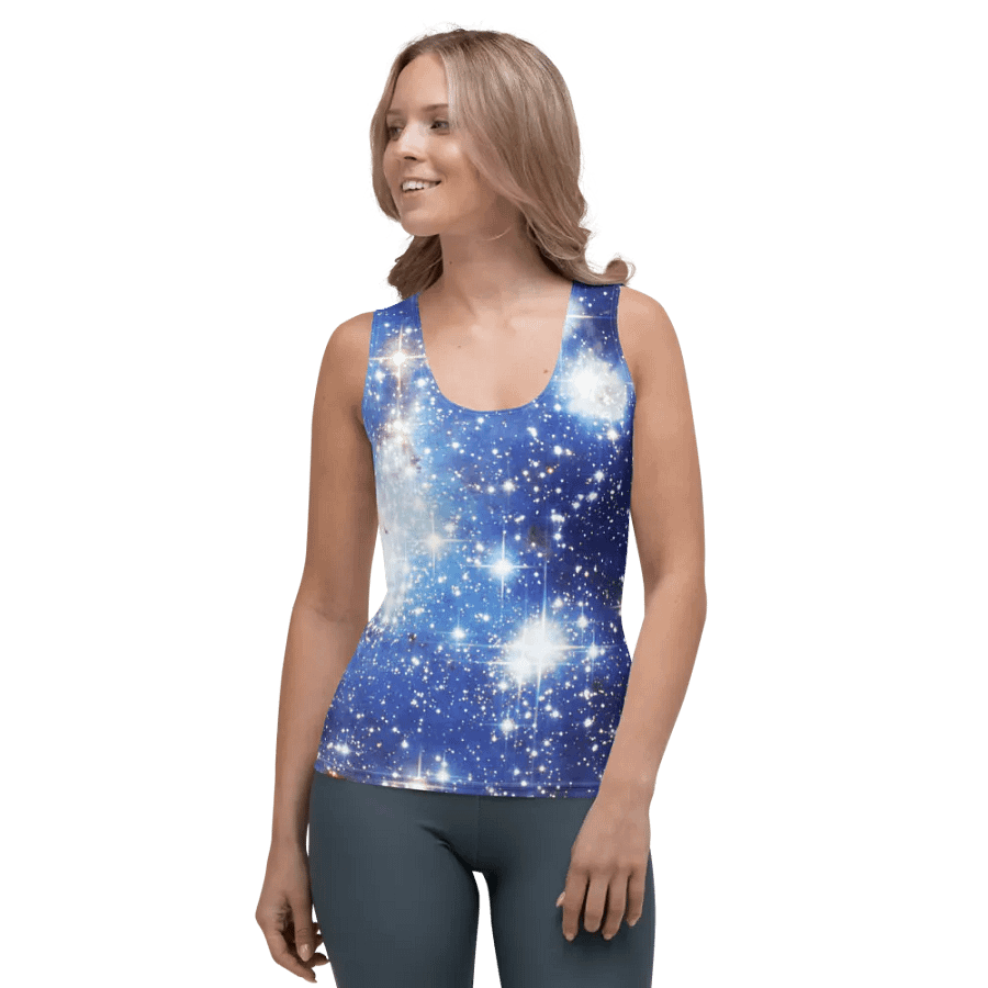 Blue Galaxy Tank Top product image (1)