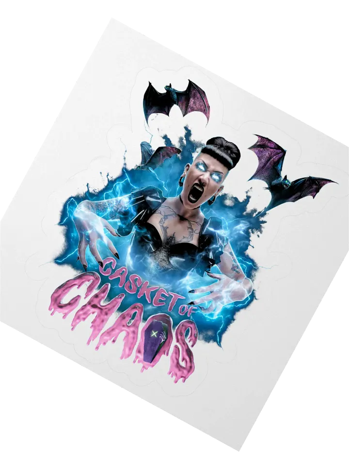 Casket of Chaos Horror Kiss Cut Sticker product image (2)