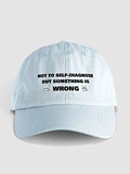 Something Is Wrong Embroidered Hat product image (1)
