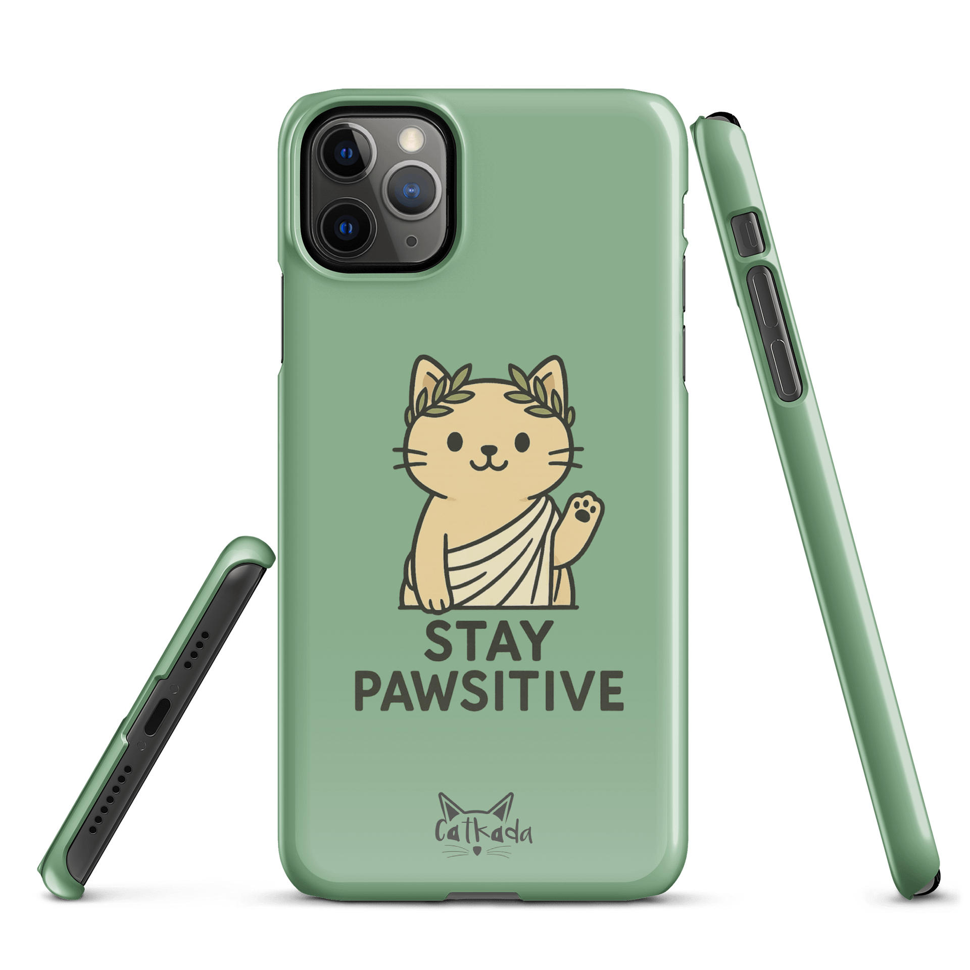 STAY PAWSITIVE PHONE CASE product image (1)