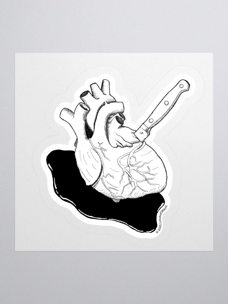 Anatomical Heart with Knife