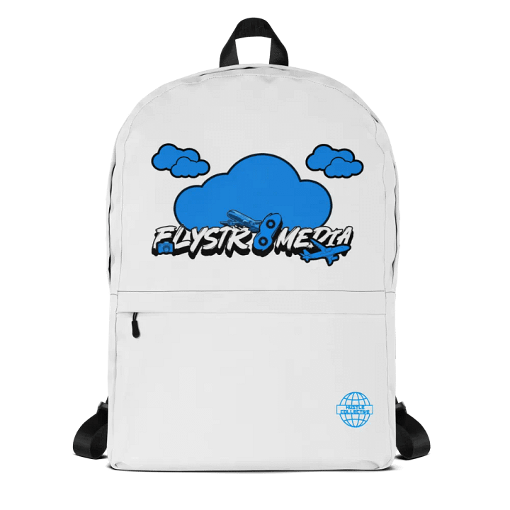 Flystr8media Backpack (White) product image (1)