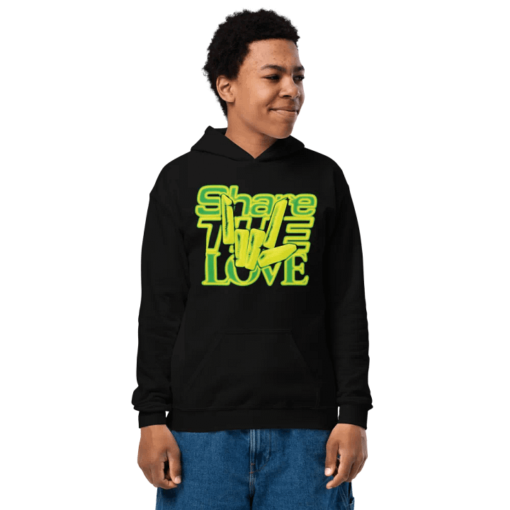 3D Share The Love Youth Hoodie product image (1)