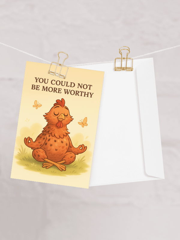 You Could Not Be More Worthy! - Card product image (1)