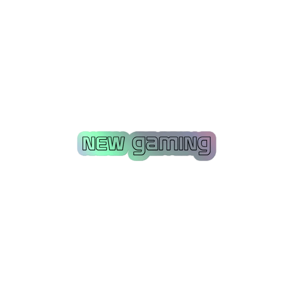 N.E.W. Gaming - Text Logo Holographic Sticker product image (1)