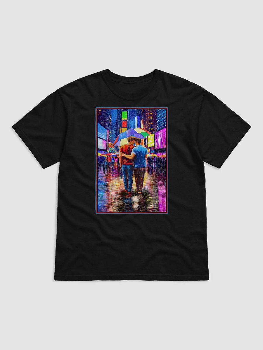 Rain In Times Square - Gay Couple Art T-Shirt product image (1)