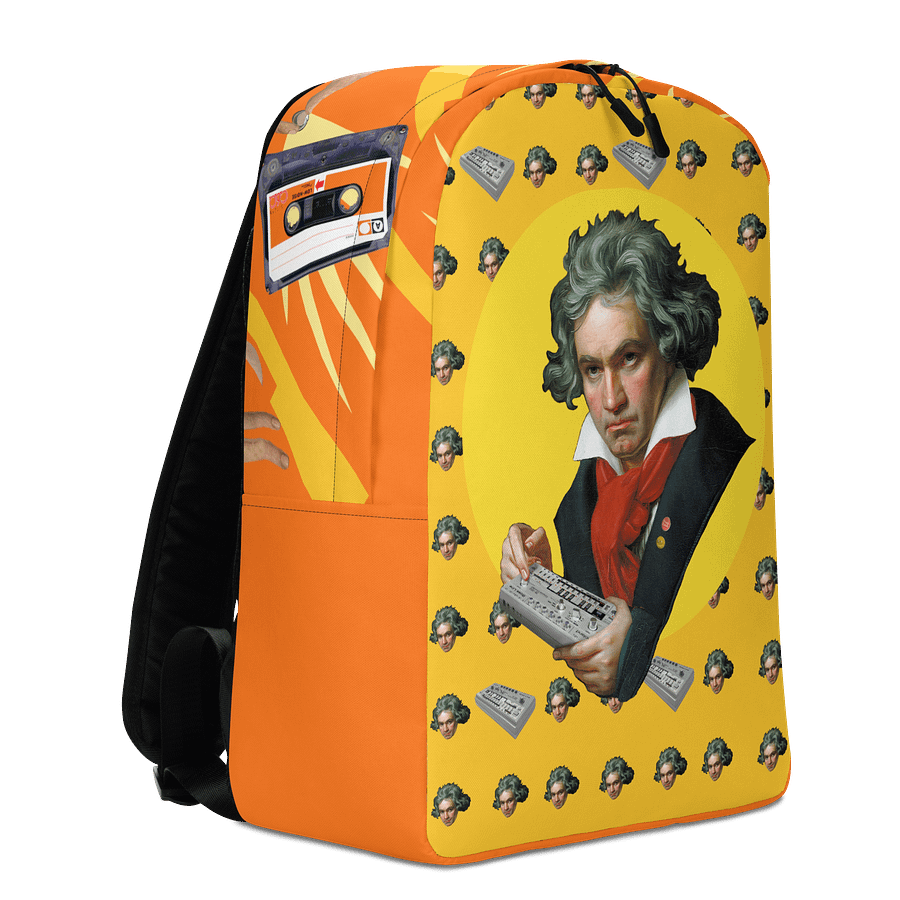 Roland van Beethoven , Roland TB 303 tribute by Frank Fonik Techno EDM Backpack product image (1)