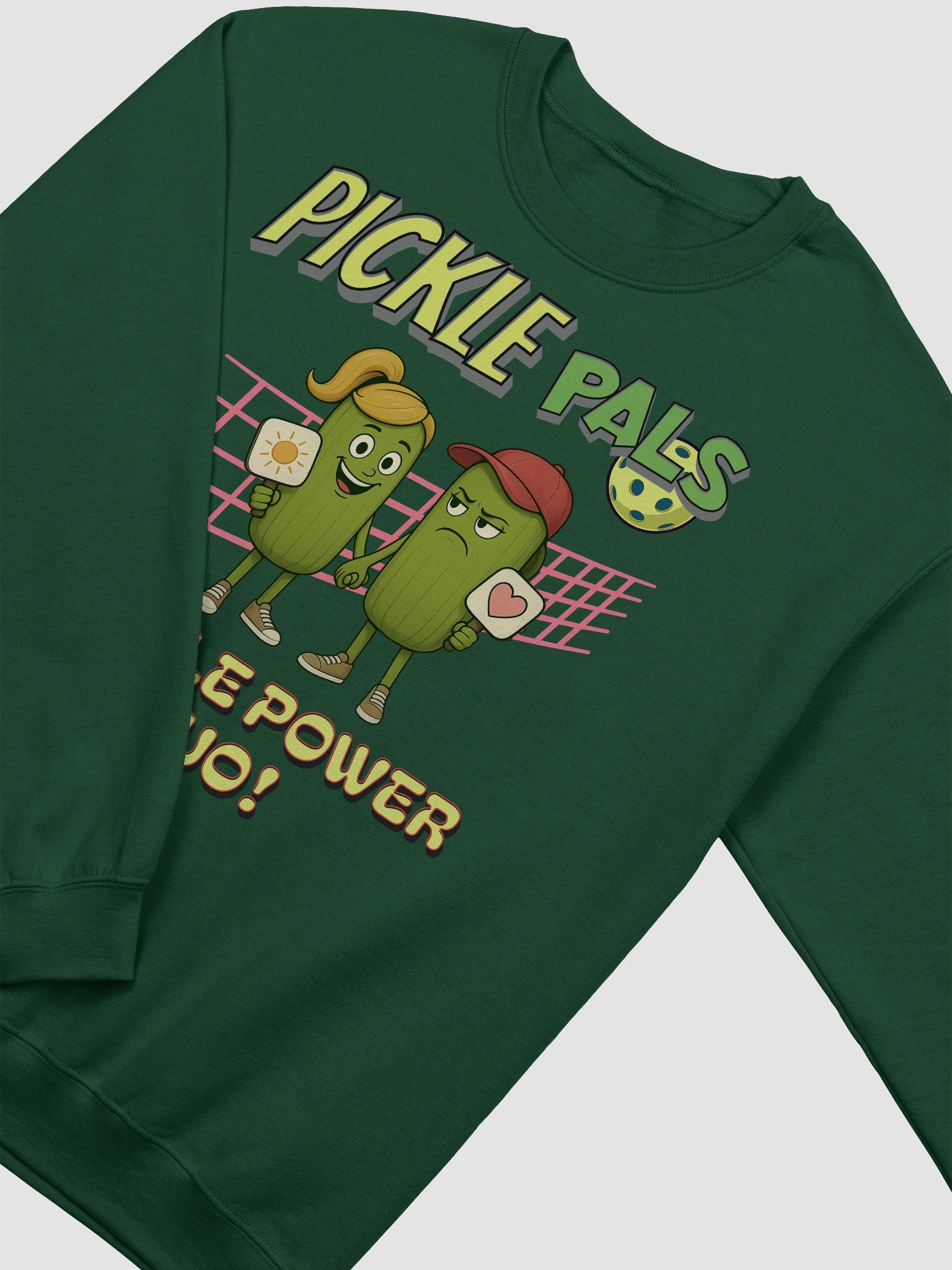 Pickle Pals Couple Paddle Power Duo Pickleball Sweatshirt product image (2)
