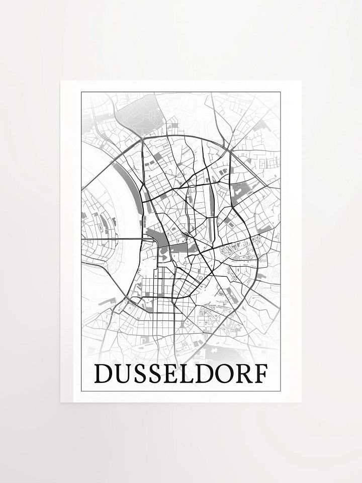 Düsseldorf, Germany, city map print product image (1)
