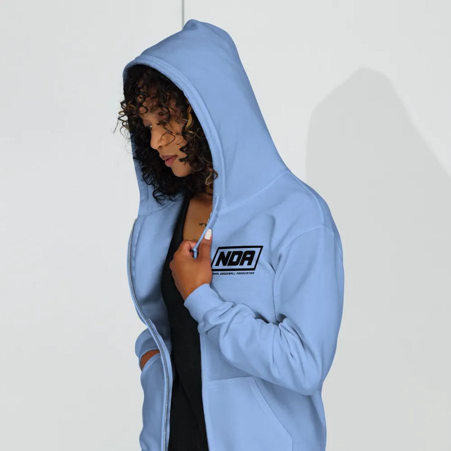 National Dodgeball Association Zip-Up Hoodie (Dark) product image (9)
